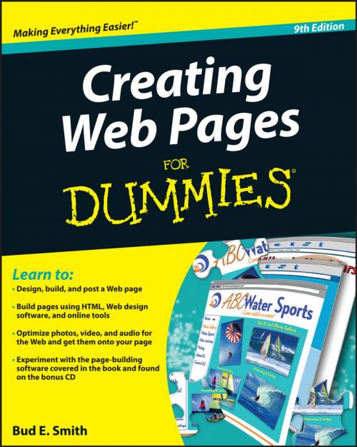 Cover of the book Creating Web Pages For Dummies by Bud E. Smith, Wiley