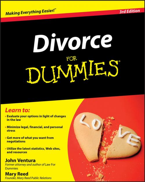 Cover of the book Divorce For Dummies by John Ventura, Mary Reed, Wiley