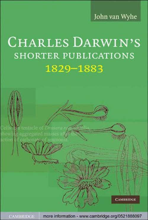 Cover of the book Charles Darwin's Shorter Publications, 1829–1883 by John van Wyhe, Cambridge University Press