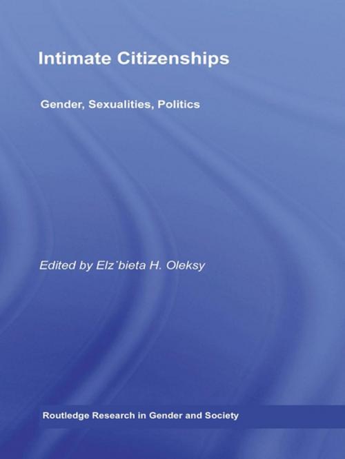 Cover of the book Intimate Citizenships by , Taylor and Francis