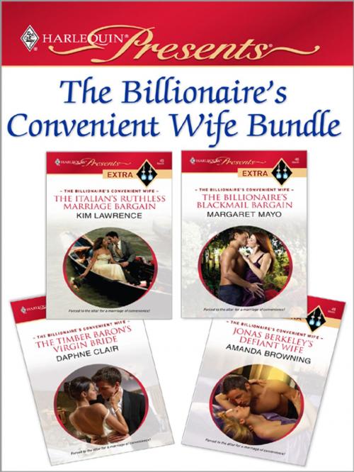 Cover of the book The Billlionaire's Convenient Wife Bundle by Kim Lawrence, Margaret Mayo, Daphne Clair, Amanda Browning, Harlequin