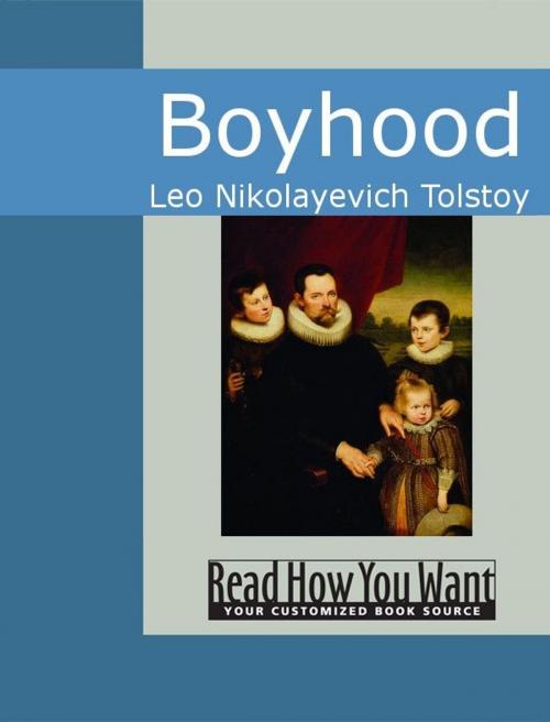 Cover of the book Boyhood by Leo Tolstoy, ReadHowYouWant