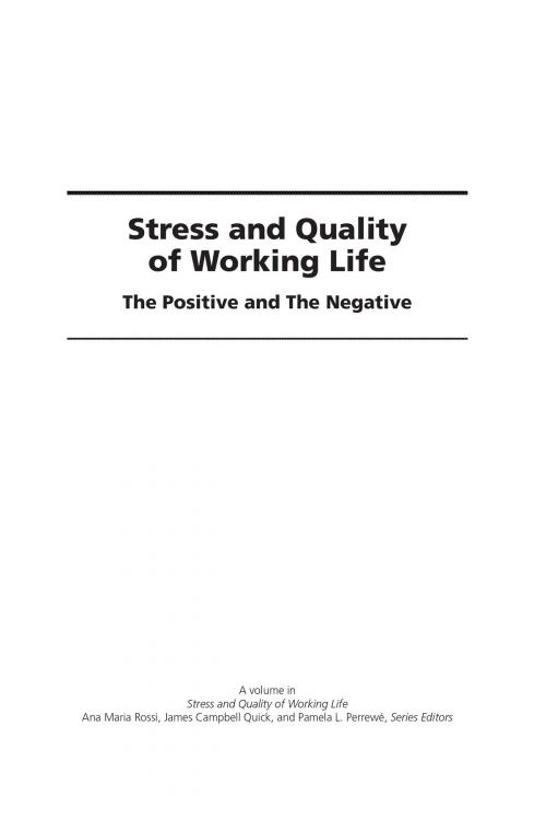 Cover of the book Stress and Quality of Working Life by , Information Age Publishing