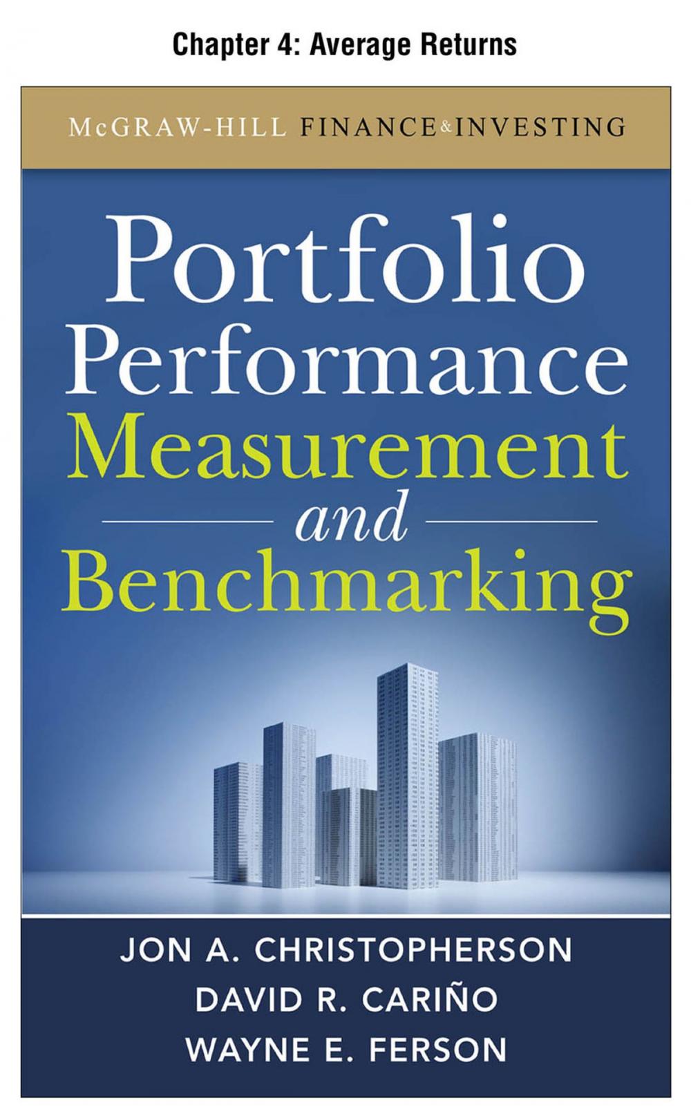 Big bigCover of Portfolio Performance Measurement and Benchmarking, Chapter 4 - Average Returns