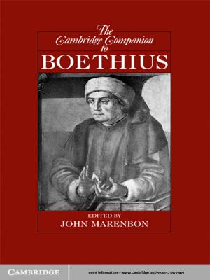 Cover of the book The Cambridge Companion to Boethius by Josephine van Zeben