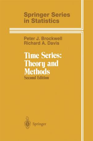 Book cover of Time Series: Theory and Methods