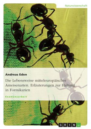 Cover of the book Die Lebensweise mitteleuropäischer Ameisenarten. Erläuterungen zur Haltung in Formikarien by Kay Pilkenroth