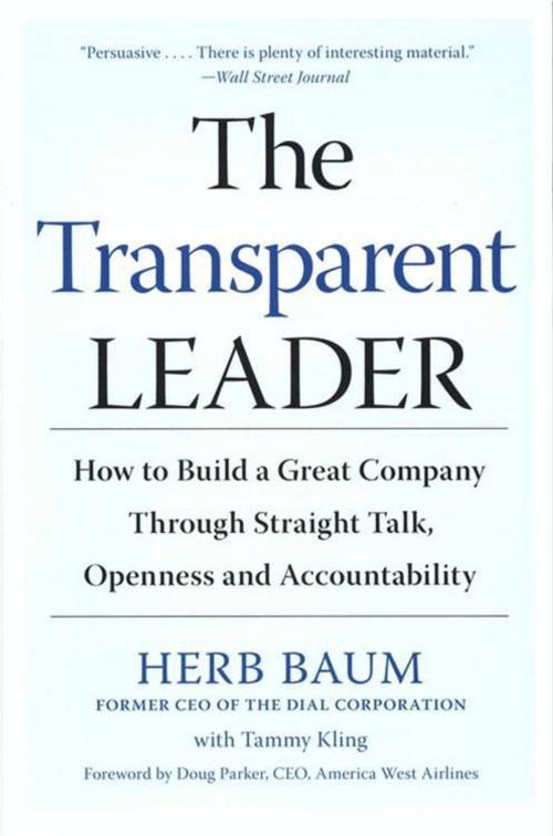 Cover of the book The Transparent Leader by Herb Baum, Tammy Kling, HarperCollins e-books
