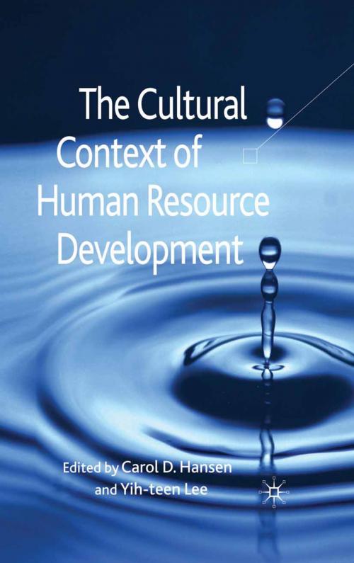 Cover of the book The Cultural Context of Human Resource Development by , Palgrave Macmillan UK