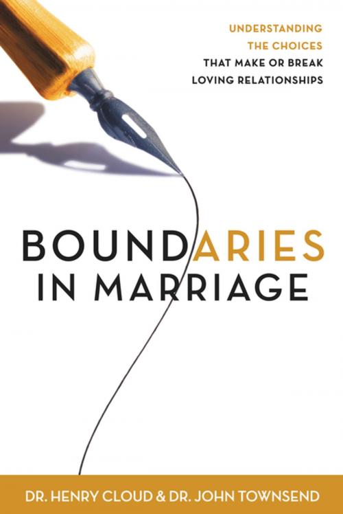 Cover of the book Boundaries in Marriage by Henry Cloud, John Townsend, Zondervan