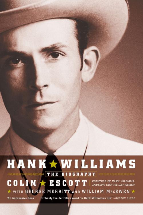 Cover of the book Hank Williams by Colin Escott, George Merritt, William MacEwen, Little, Brown and Company