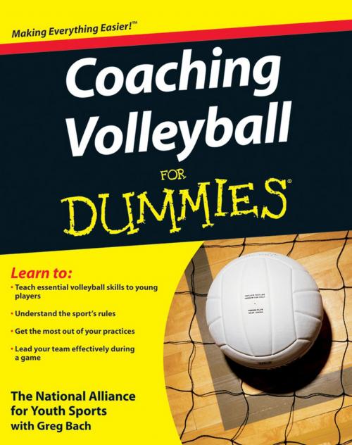 Cover of the book Coaching Volleyball For Dummies by The National Alliance For Youth Sports, Wiley