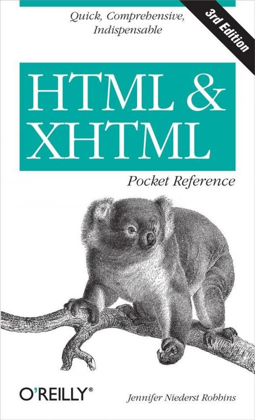Cover of the book HTML and XHTML Pocket Reference by Jennifer Niederst Robbins, O'Reilly Media