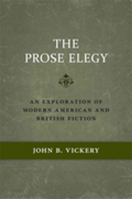 Cover of the book The Prose Elegy by John B. Vickery, LSU Press