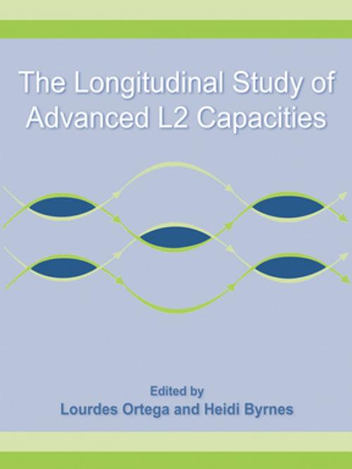 Cover of the book The Longitudinal Study of Advanced L2 Capacities by Lourdes Ortega, Heidi Byrnes, Taylor and Francis