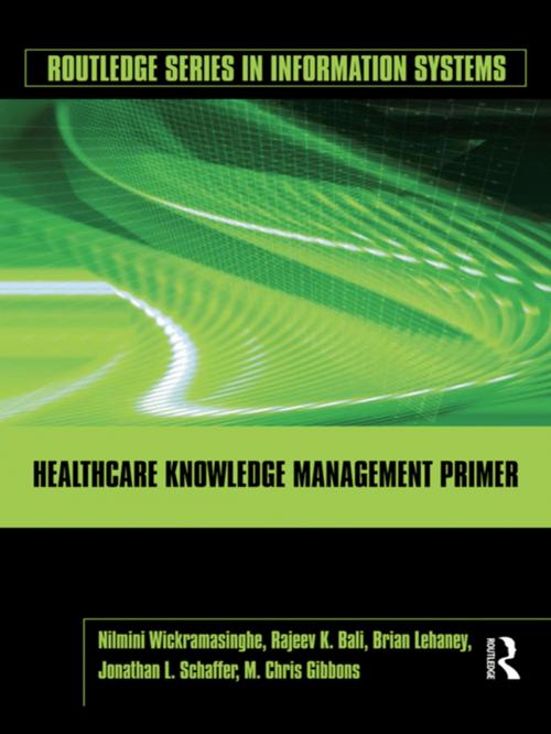 Cover of the book Healthcare Knowledge Management Primer by Nilmini Wickramasinghe, Rajeev K. Bali, Brian Lehaney, Jonathan Schaffer, M. Chris Gibbons, Taylor and Francis