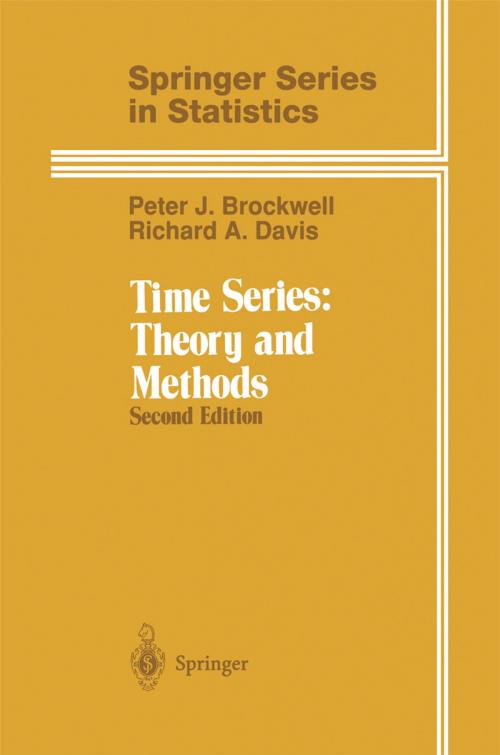 Cover of the book Time Series: Theory and Methods by Peter J. Brockwell, Richard A. Davis, Springer New York