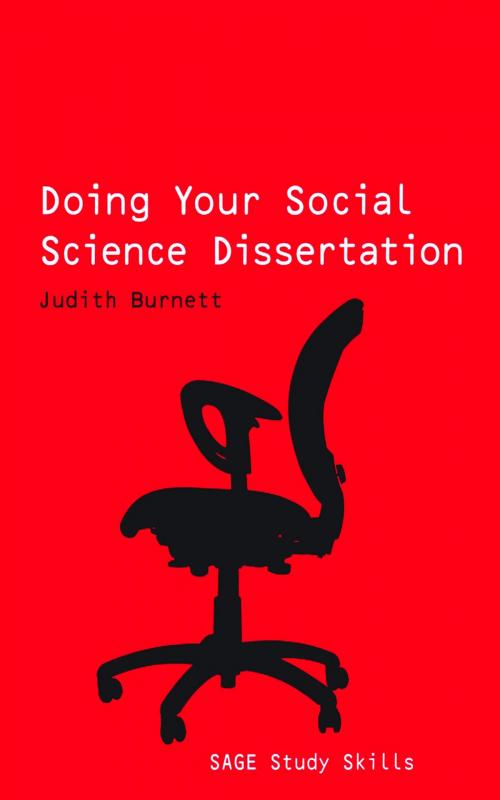 Cover of the book Doing Your Social Science Dissertation by Ms Judith Burnett, SAGE Publications