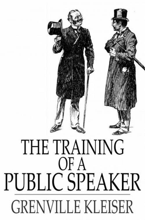 Cover of the book The Training of a Public Speaker by Grenville Kleiser, The Floating Press