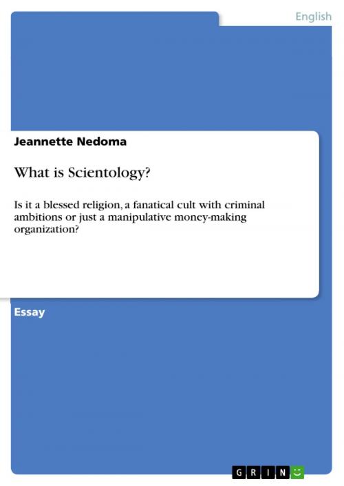 Cover of the book What is Scientology? by Jeannette Nedoma, GRIN Publishing