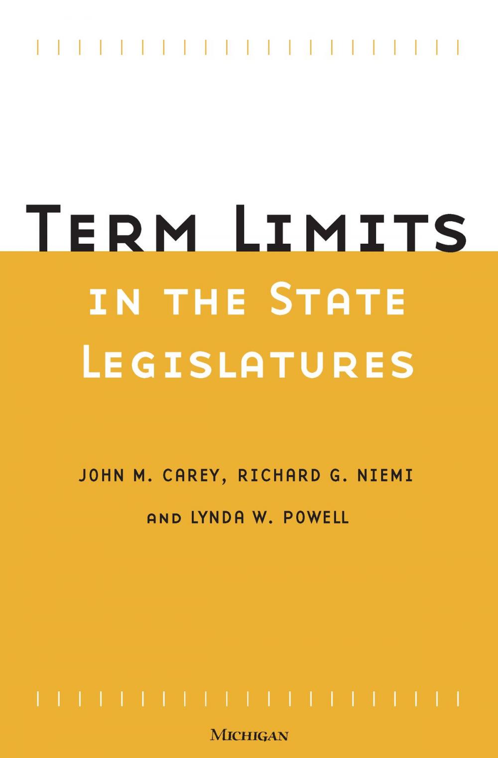 Big bigCover of Term Limits in State Legislatures
