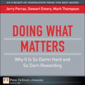 Cover of the book Doing What Matters by Shreesh Dubey, Vijay Tandra Sistla, Shivam Garg, Aashish Ramdas, Mitch Tulloch