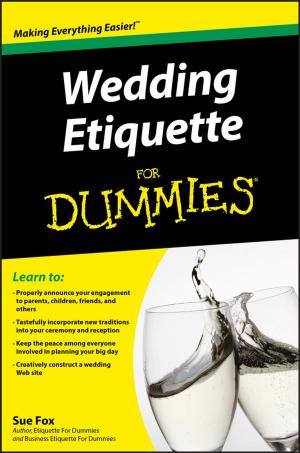 Cover of the book Wedding Etiquette For Dummies by Noel de Nevers