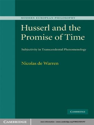 Cover of the book Husserl and the Promise of Time by 
