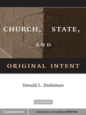Cover of the book Church, State, and Original Intent by 