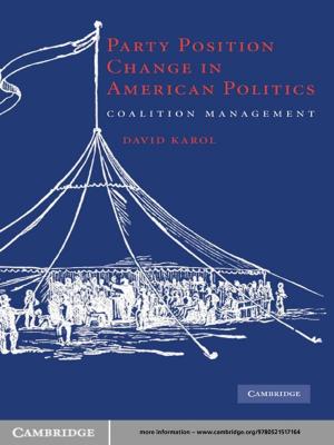 Cover of the book Party Position Change in American Politics by John F. Donoghue, Eugene Golowich, Barry R. Holstein