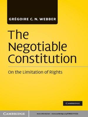 Cover of the book The Negotiable Constitution by Matthew D. Jensen
