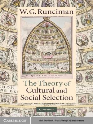 Cover of the book The Theory of Cultural and Social Selection by David Chambers, Christopher Huang, Gareth Matthews