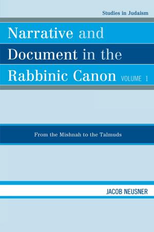 Book cover of Narrative and Document in the Rabbinic Canon