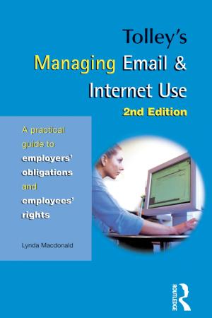Cover of the book Tolley's Managing Email & Internet Use by Ellen Cole, Esther D Rothblum, Donna M Ashcraft