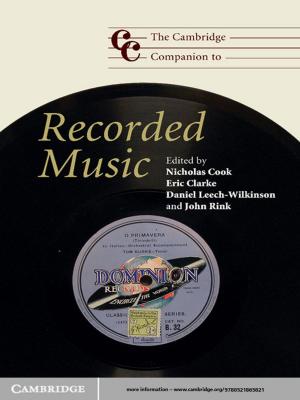 Cover of the book The Cambridge Companion to Recorded Music by 