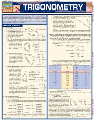 Cover of the book Trigonometry by BarCharts, Inc