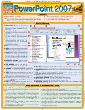 Cover of the book Powerpoint 2007 by BarCharts, Inc.