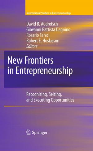 Cover of the book New Frontiers in Entrepreneurship by Jules Pieri, Joanne Domeniconi