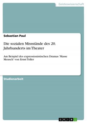 Cover of the book Die sozialen Missstände des 20. Jahrhunderts im Theater by Harry Jack Smith