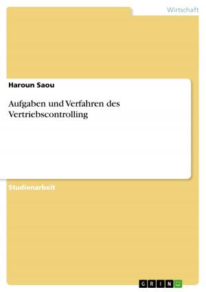 Cover of the book Aufgaben und Verfahren des Vertriebscontrolling by Markus Häberle