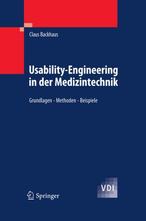 Cover of the book Usability-Engineering in der Medizintechnik by Wulff Plinke, Mario Rese