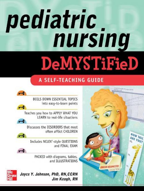 Cover of the book Pediatric Nursing Demystified by Joyce Johnson, James Keogh, Mcgraw-hill