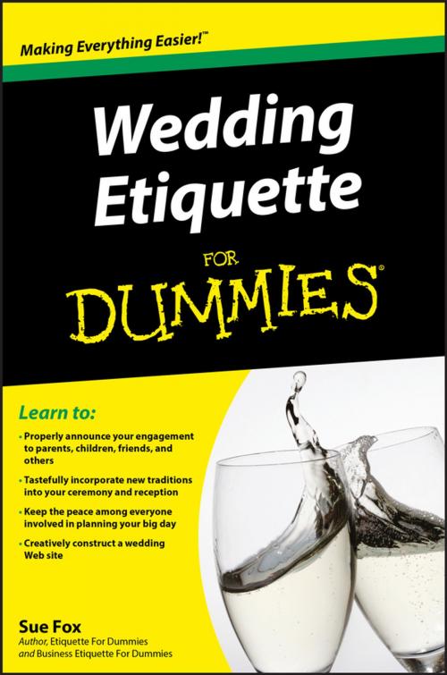 Cover of the book Wedding Etiquette For Dummies by Sue Fox, Wiley