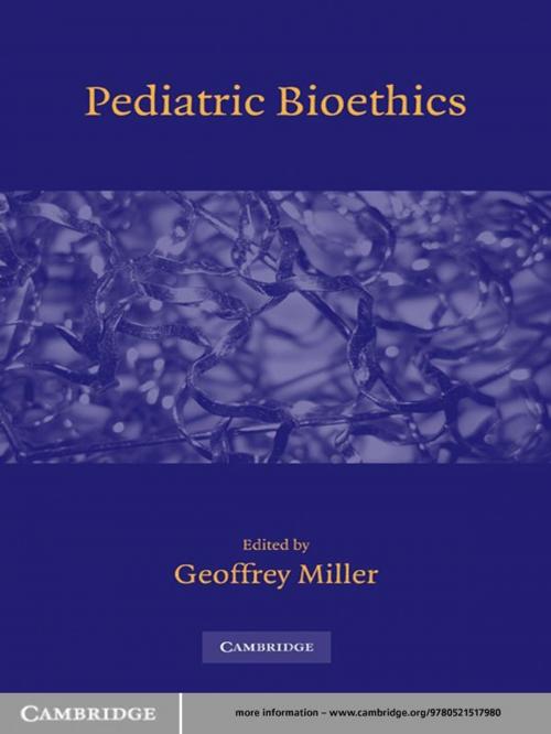 Cover of the book Pediatric Bioethics by , Cambridge University Press