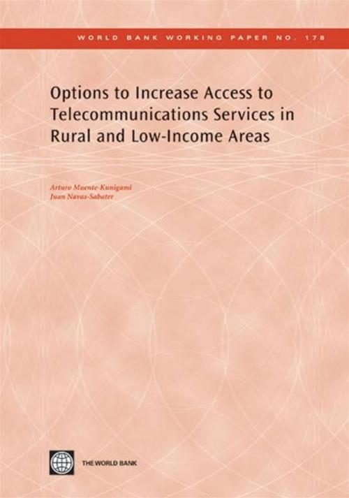 Cover of the book Options To Increase Access To Telecommunications Services In Rural And Low-Income Areas by Kunigami Arturo; Navas-Sabater Juan, World Bank
