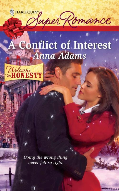 Cover of the book A Conflict of Interest by Anna Adams, Harlequin