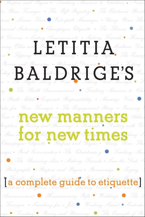 Cover of the book Letitia Baldrige's New Manners for New Times by Letitia Baldrige, Scribner