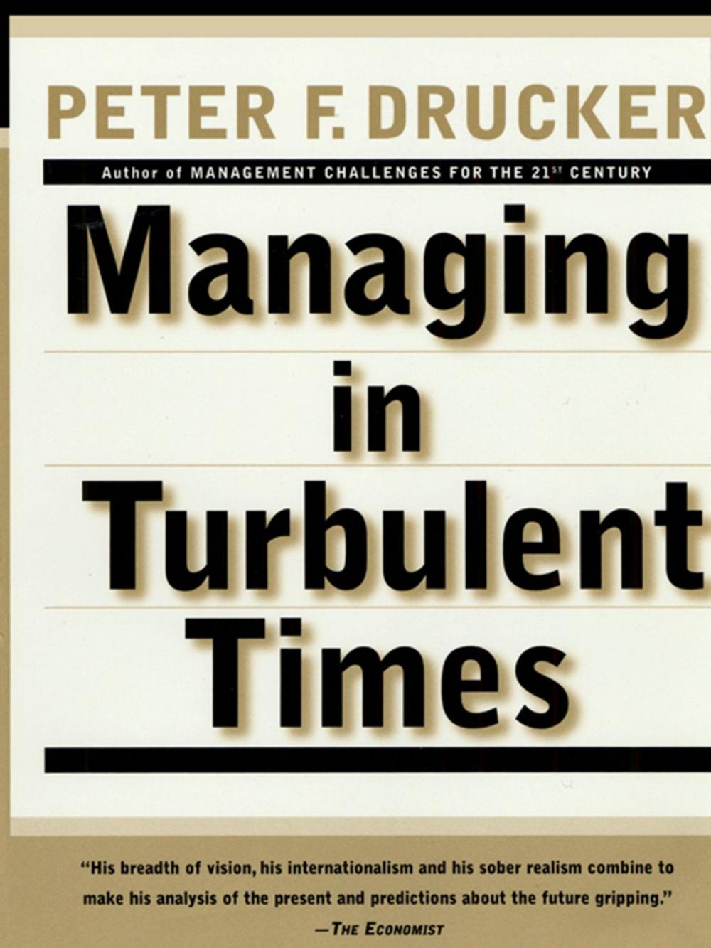 Big bigCover of Managing In Turbulent Times