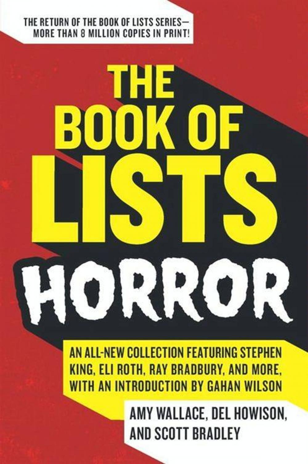 Big bigCover of The Book of Lists: Horror