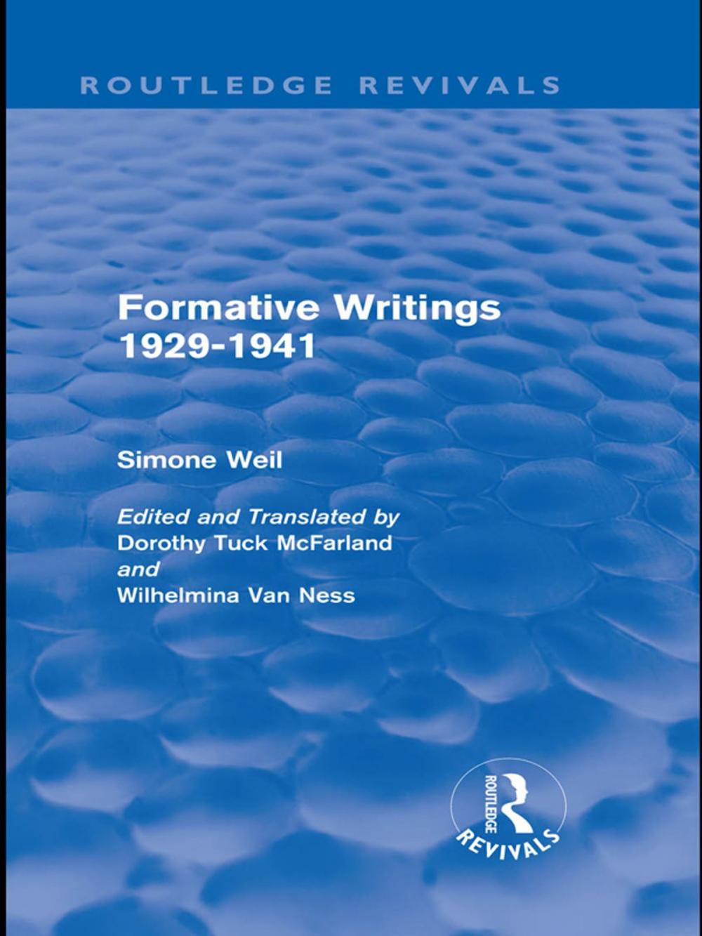 Big bigCover of Formative Writings (Routledge Revivals)